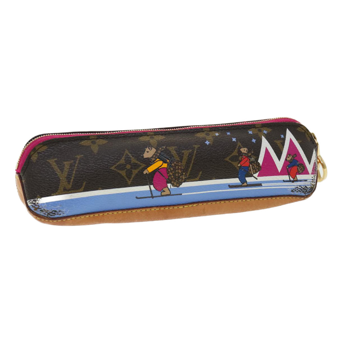 Louis Vuitton Monogram Trousse Elizabeth Pouch Pink Gi0289 Lv Auth 32912